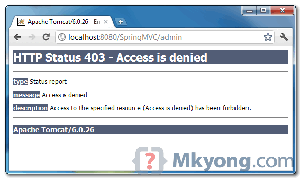 Access Denied Page