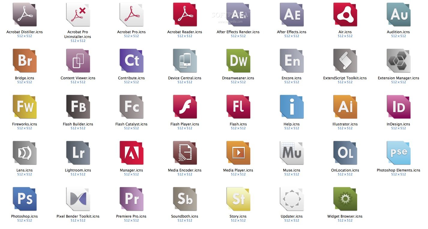 Adobe Software Icons