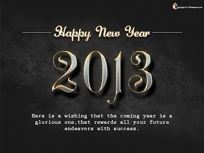 Advance New Year Wishes Images 2013