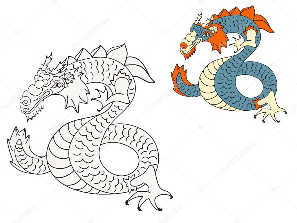 Advanced Coloring Pages Of Dragons
