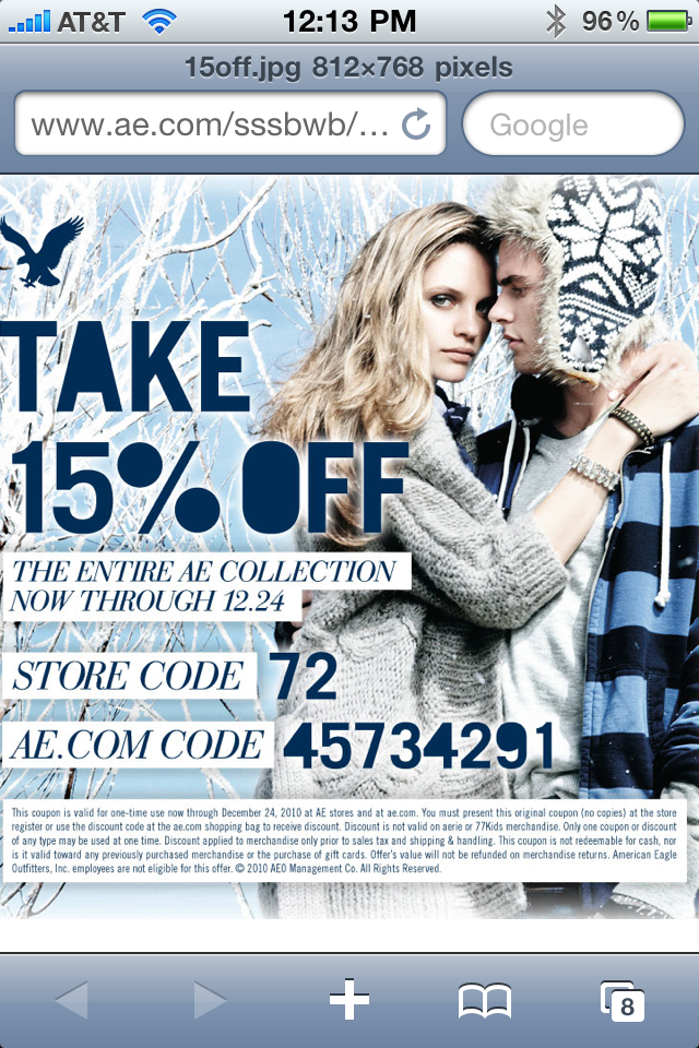 Ae Coupon Codes October 2012