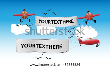 Airplane Advertising Banner