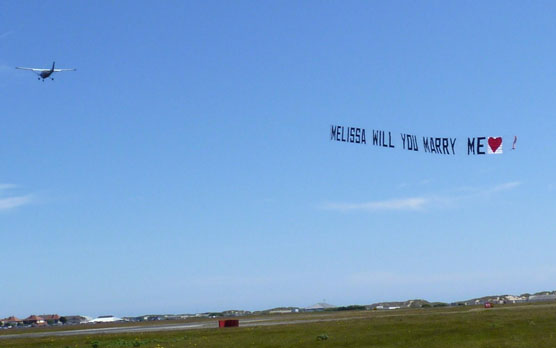 Airplane Advertising Banner