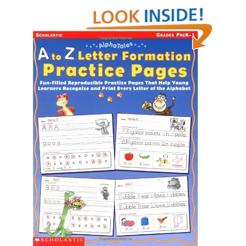 Alphabet Letter Formation Sheets