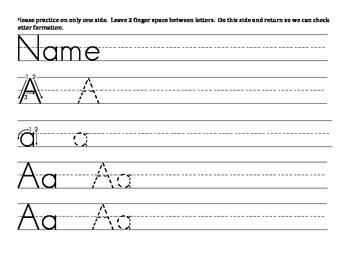 Alphabet Letter Formation Worksheets