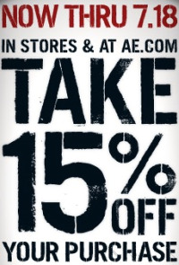 American Eagle Coupon Codes 15 Off