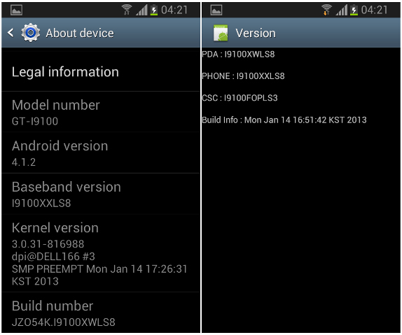 Android Jelly Bean 4.1.2 Update