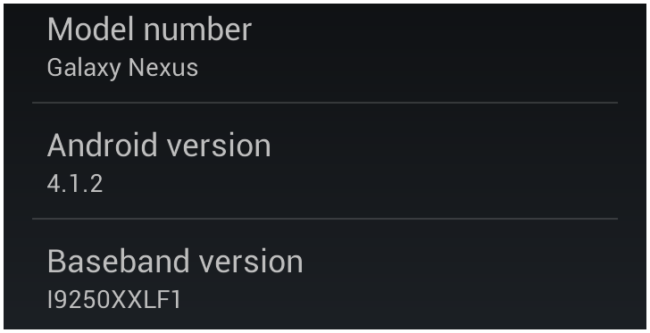 Android Jelly Bean 4.1.2 Update