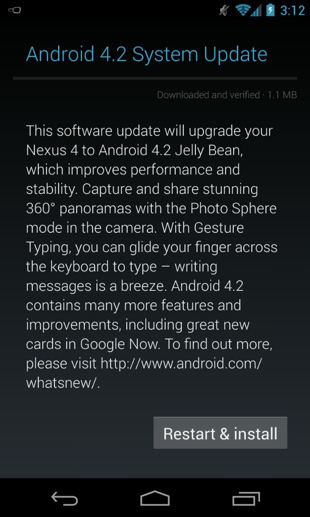 Android Jelly Bean 4.2.1 Update