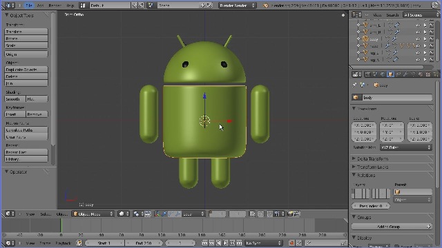 Android Logo 3d Model