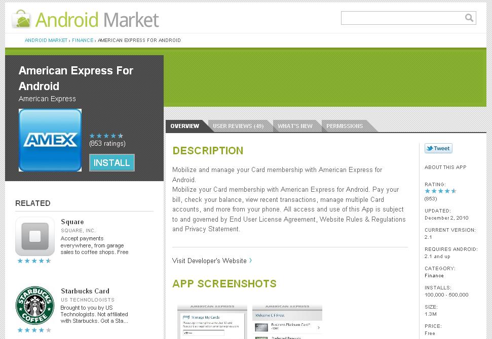 Android Market App