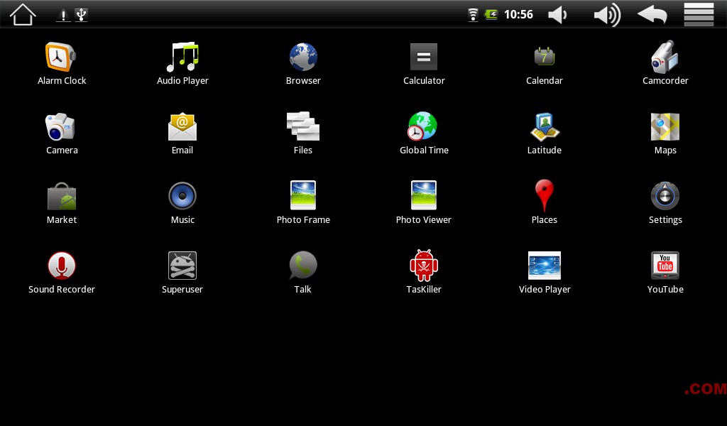 Android Market Icon Missing On Tablet