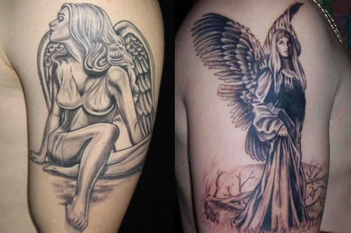 Angel Tattoos For Men On Chest