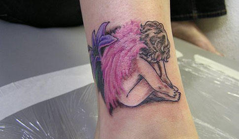 Angel Tattoos For Women On Wrist