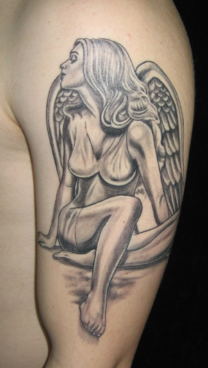 Angel Tattoos For Women On Wrist