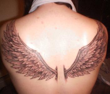 Angel Wing Tattoos For Girls On Back