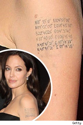 Angelina Jolie Tattoos Removed