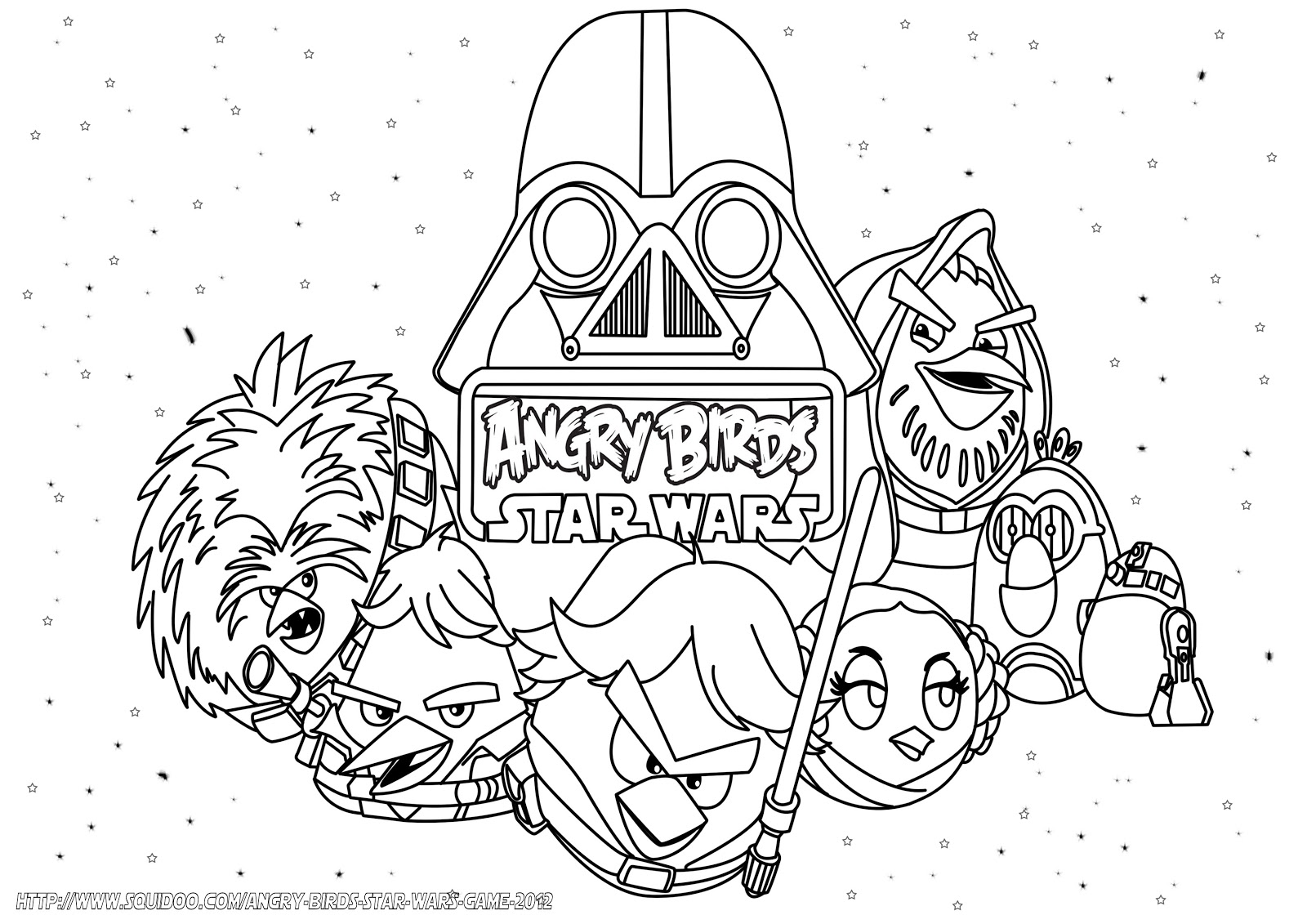 Angry Birds Coloring Pages