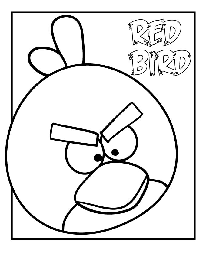 Angry Birds Coloring Pages For Kids