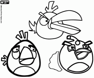 Angry Birds Coloring Pages For Kids