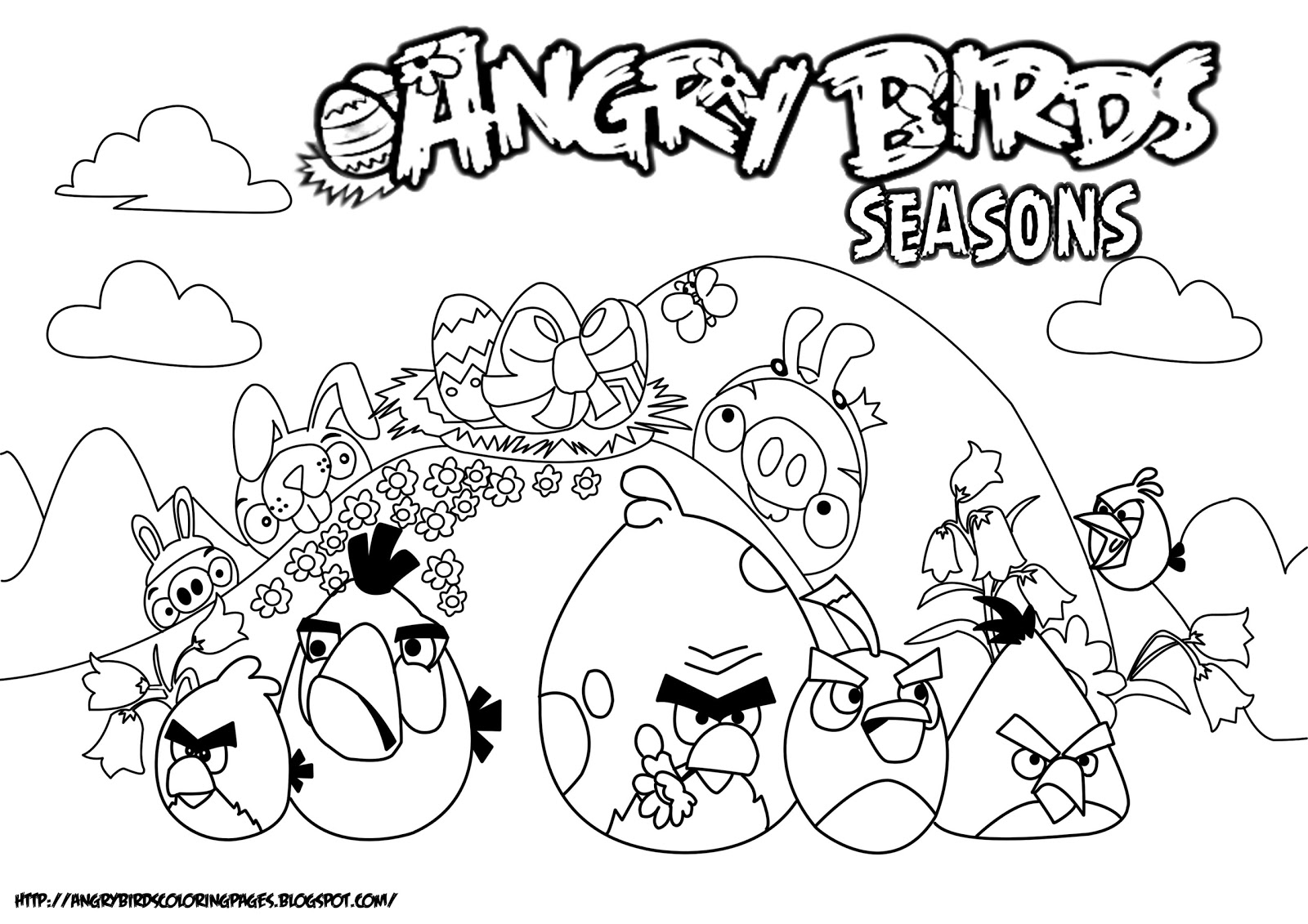 Angry Birds Images To Color