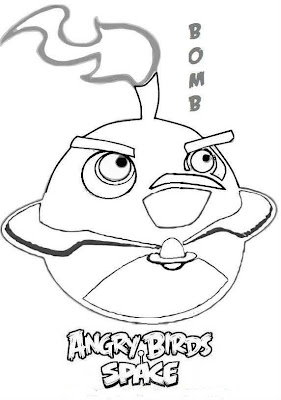 Angry Birds Space Coloring Pages For Kids