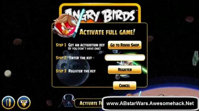 Angry Birds Star Wars Activation Key Code