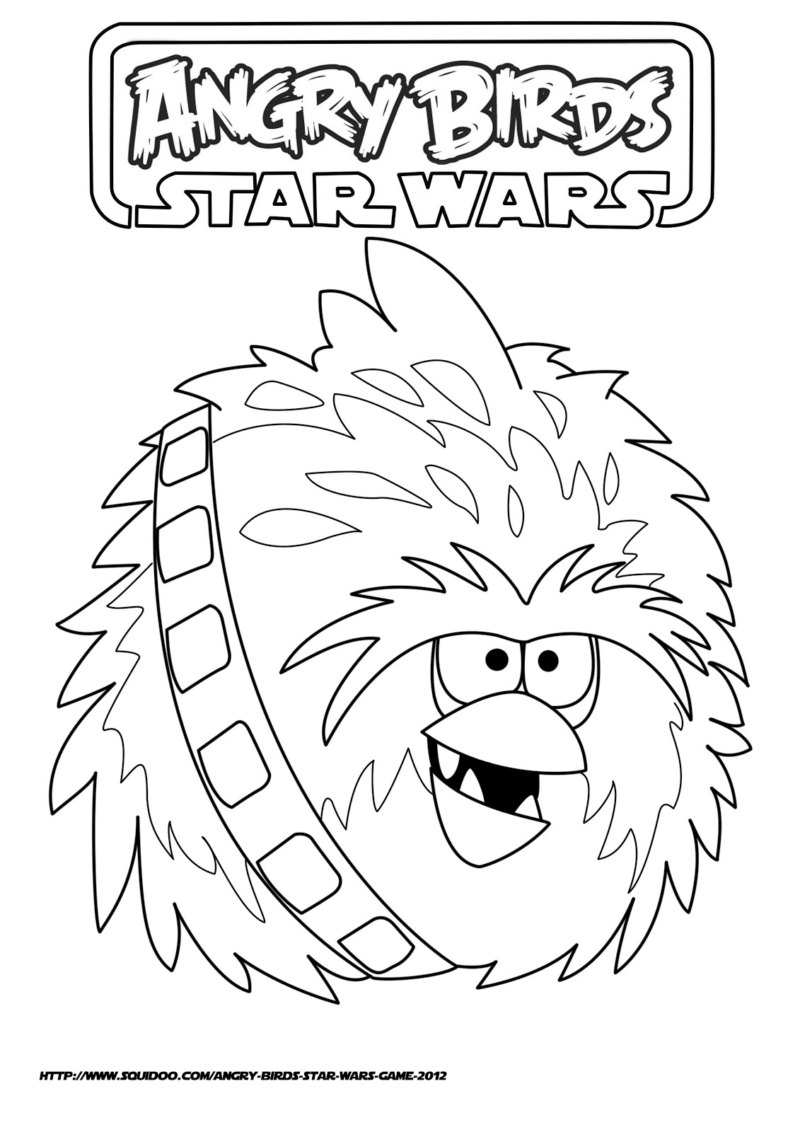 Angry Birds Star Wars Coloring Pages Free