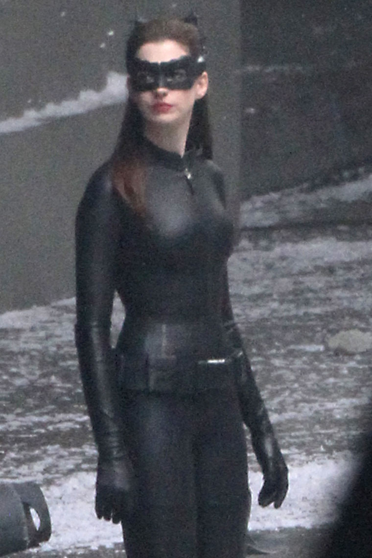 Anne Hathaway Catwoman Mask