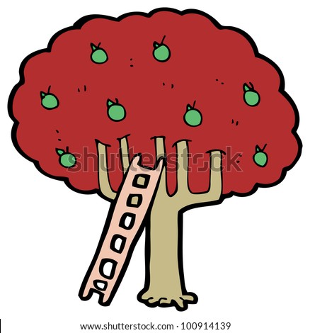 Apple Tree Cartoon Image