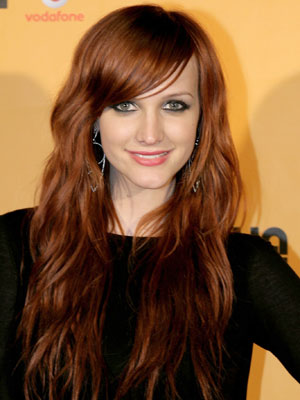 Ashlee Simpson Red Hair Pics