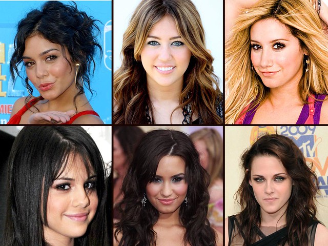 Ashley Tisdale And Vanessa Hudgens And Miley Cyrus