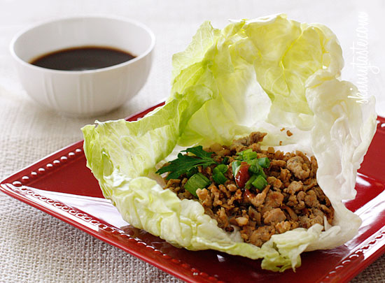 Asian Lettuce Wraps Ground Turkey