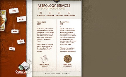 Astrology Web Templates Free Download