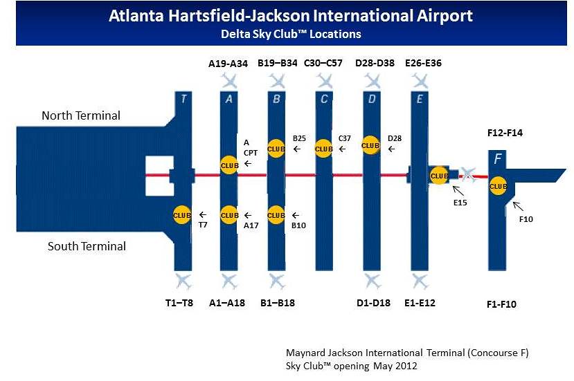 Atlanta Airport Map Gates