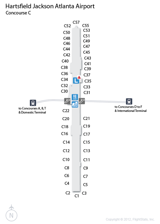 Printable Map Of Atlanta Airport 
