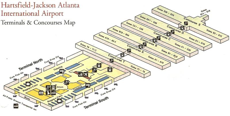 Atlanta Airport Terminal Map