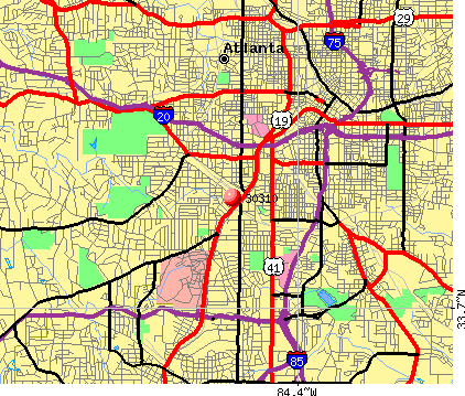 Atlanta Ga Map With Zip Codes