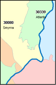 Atlanta Ga Map With Zip Codes