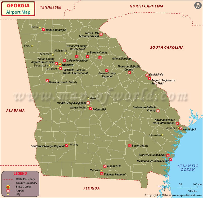 Atlanta Georgia Mapa