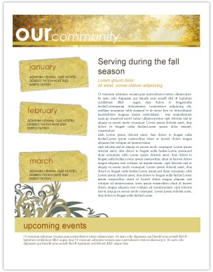 Autumn Newsletter Templates Free
