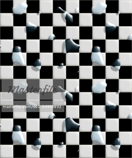 Black And White Art Deco Tiles