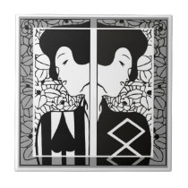 Black And White Art Deco Tiles