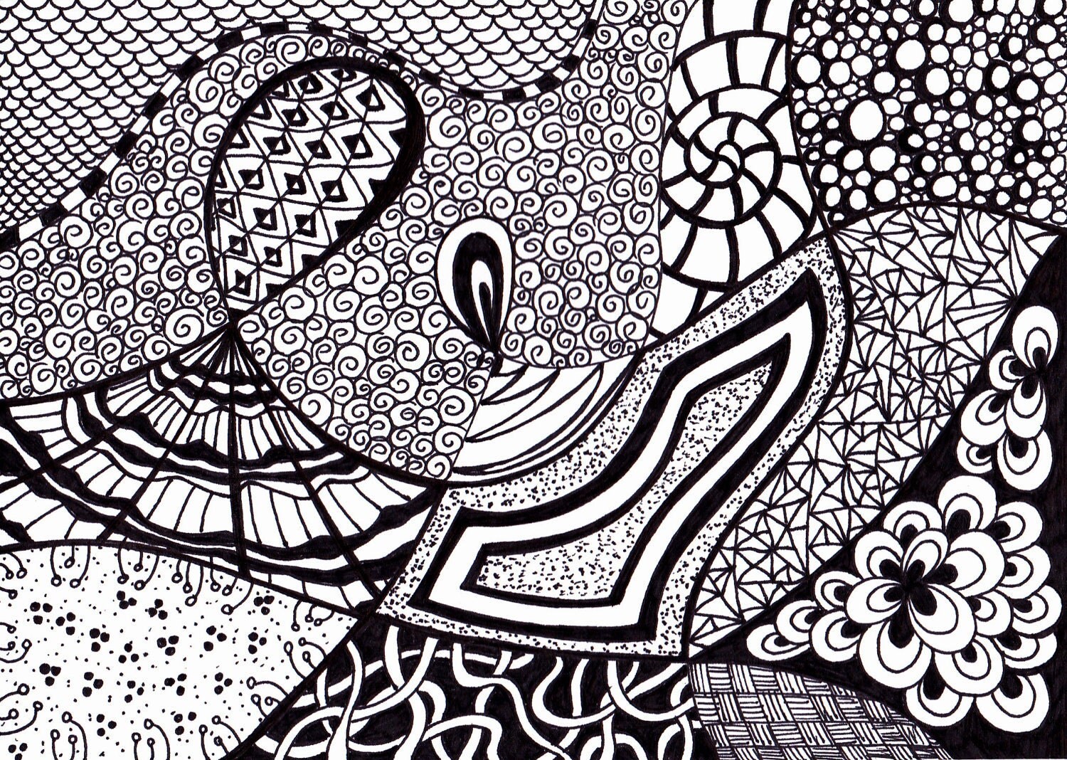 Black And White Artwork Abstract