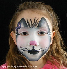 Black And White Cat Face Paint