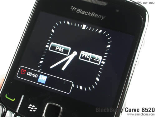 Blackberry Curve 8520 White Screen With Clock