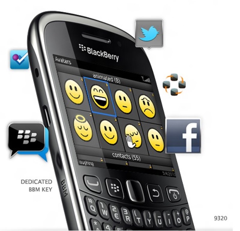Blackberry Curve 9320 Black Case
