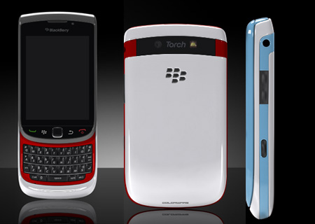 Blackberry Torch 9800 White Colour