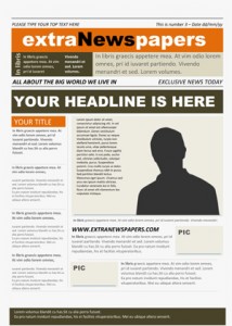 Blank Newspaper Template For Word