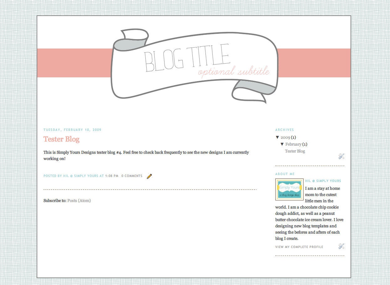 Blog Background Design